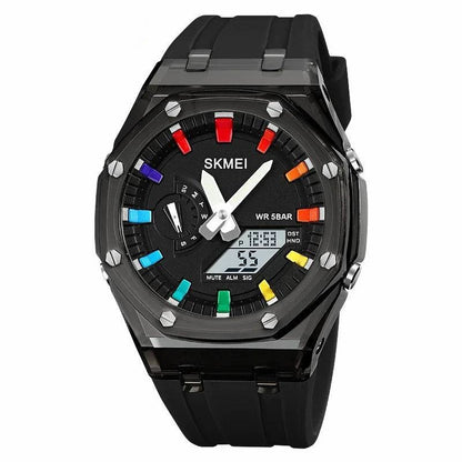 SKMEI-2100 Men's Dual Time Watch