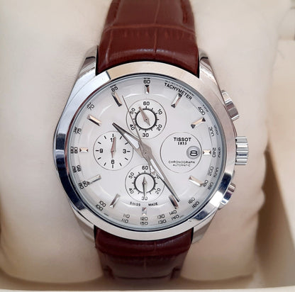 Tissot 1853 PRC 200 Chronograph Leather Strap